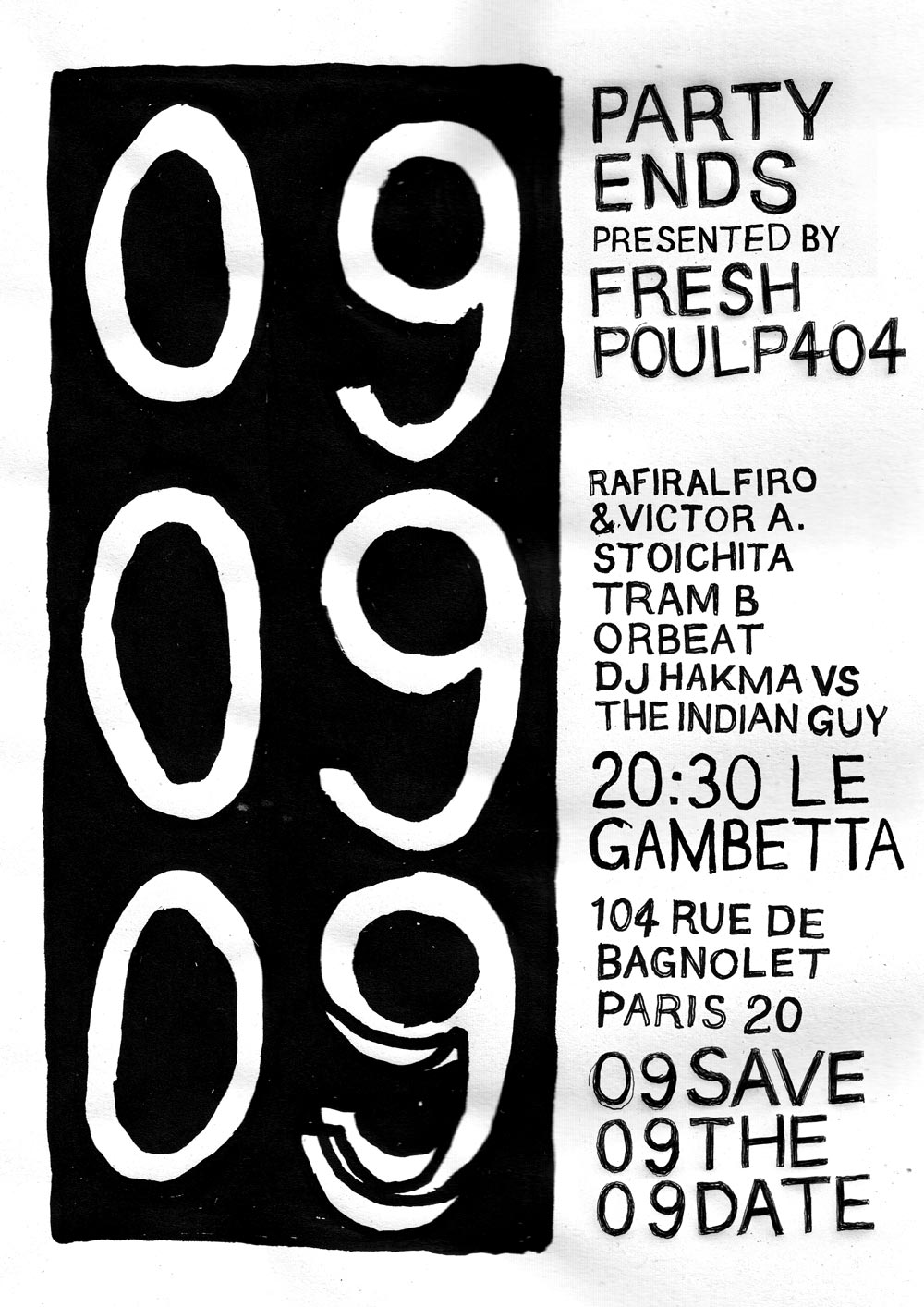 211212 party ends 09 09 09 le gambetta 104 rue de Bagnolet fresh poulp 404